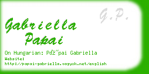 gabriella papai business card